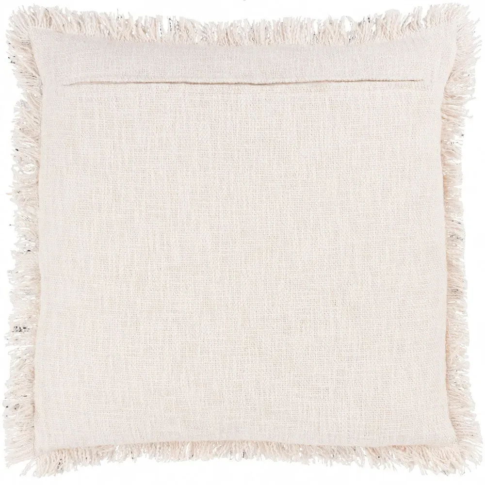 Hara Ink Woven Fringed Cushion - Multi, Cotton