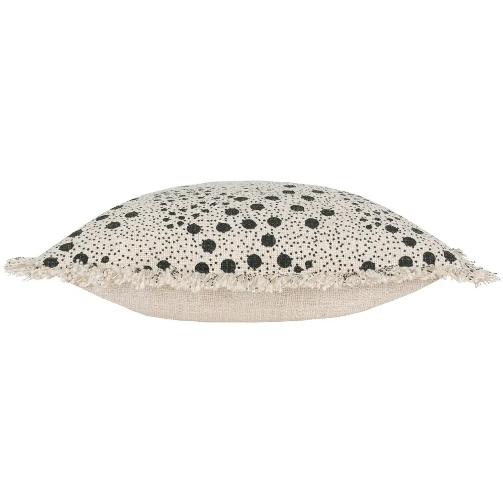 Hara Lichen Woven Fringed Cushion - Multi, Cotton