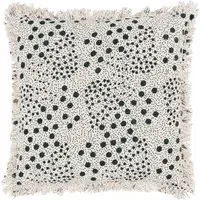 Hara Lichen Woven Fringed Cushion - Multi, Cotton