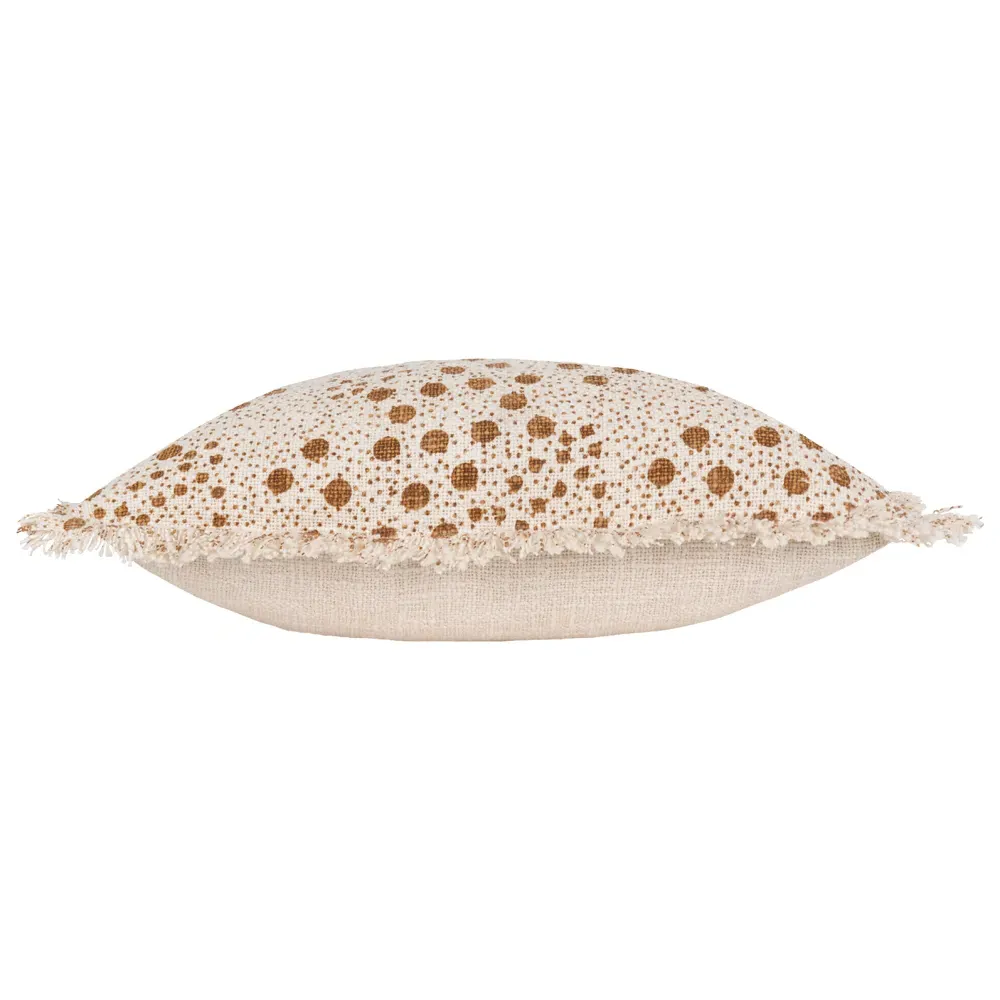 Hara Yolk Woven Fringed Cushion - Multi, Cotton