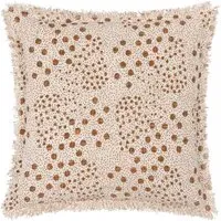 Hara Yolk Woven Fringed Cushion - Multi, Cotton