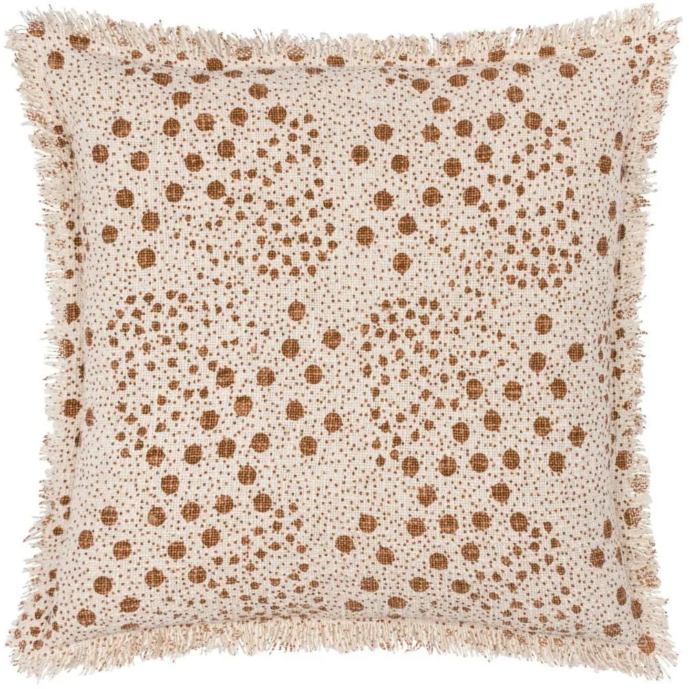 Hara Yolk Woven Fringed Cushion - Multi, Cotton image