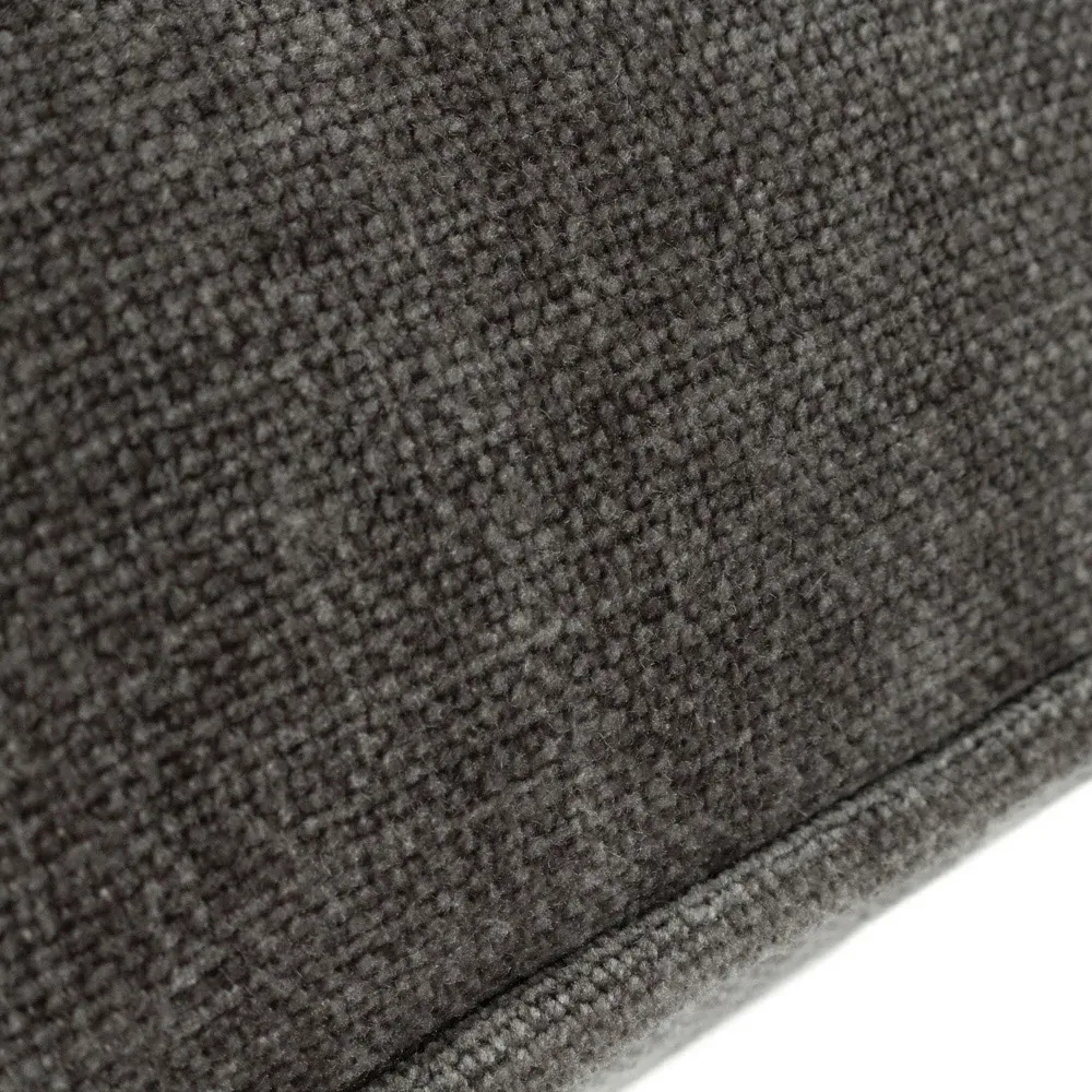 Heavy Chenille Reversible Cushion - Charcoal