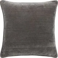 Heavy Chenille Reversible Cushion - Charcoal