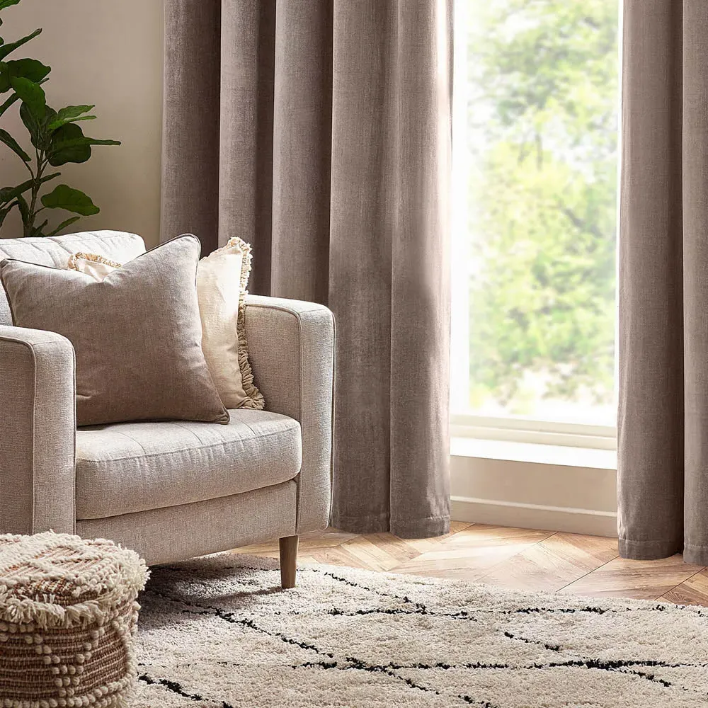 Heavy Chenille Reversible Cushion - Greige