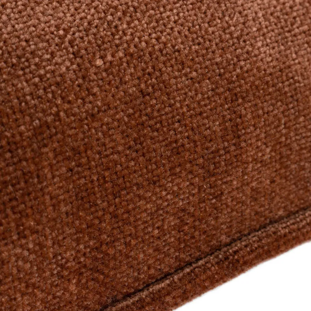 Heavy Chenille Reversible Cushion - Nutmeg