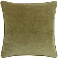 Heavy Chenille Reversible Cushion - Olive
