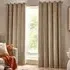Heavy Chenille Velvet Eyelet Curtain - Cream