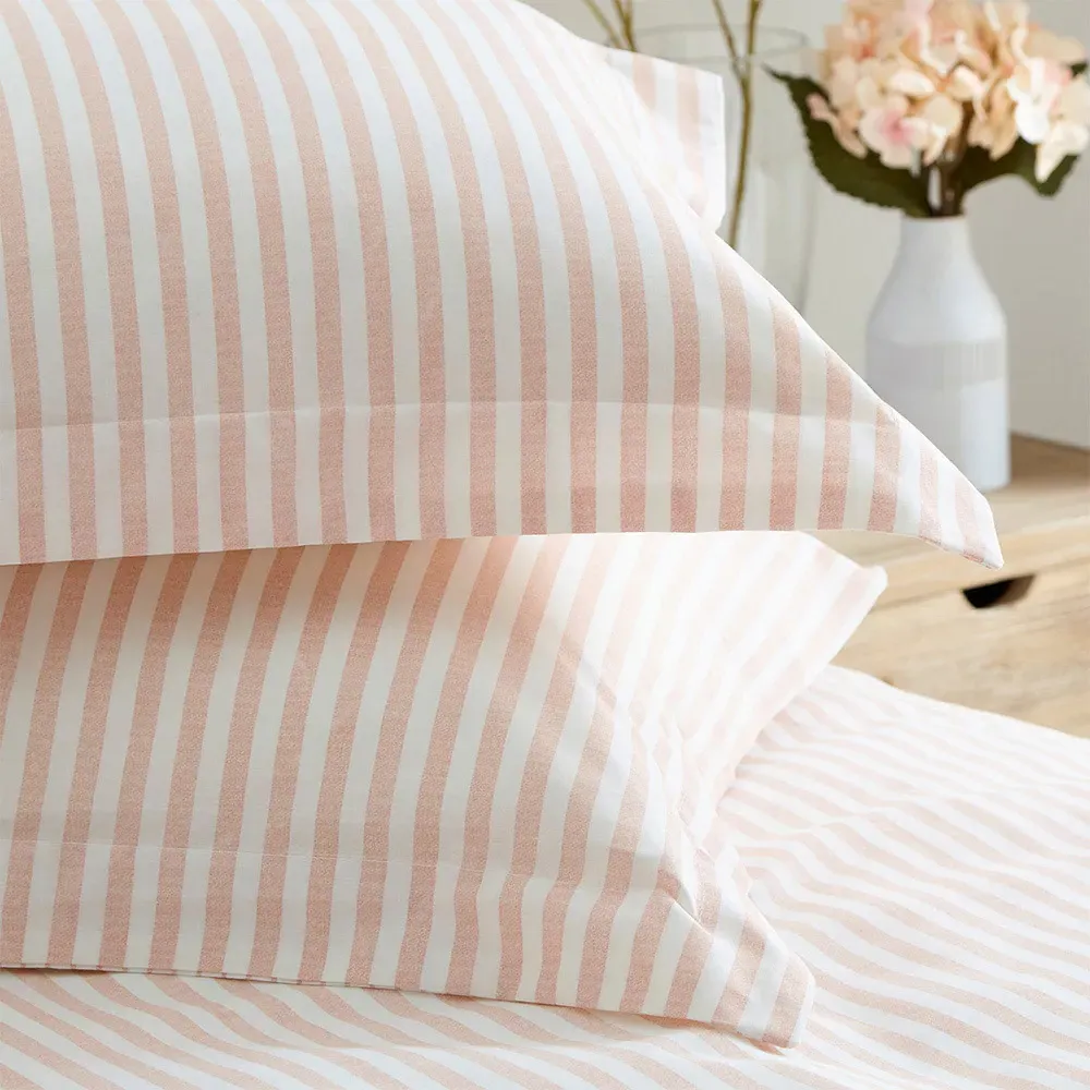 Hebden Double Reversible Duvet Set - Blush