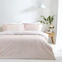 Hebden Double Reversible Duvet Set - Blush