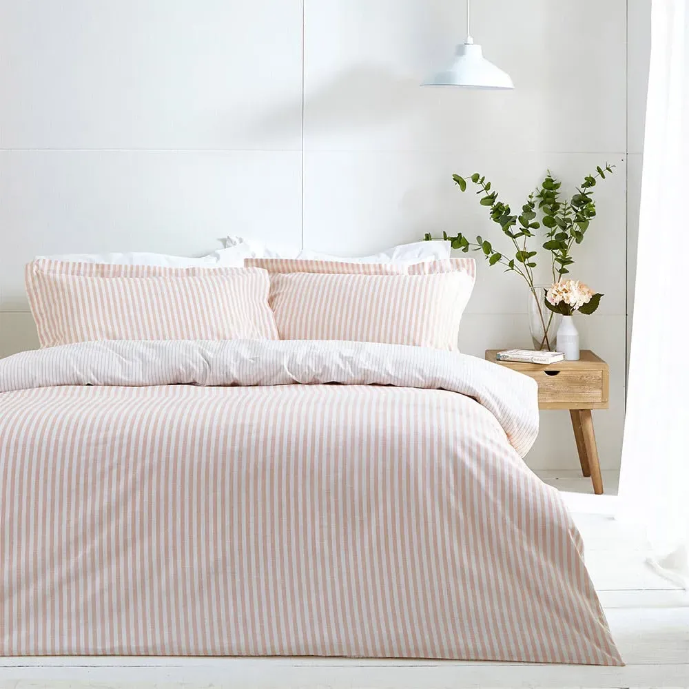 Hebden Double Reversible Duvet Set - Blush image
