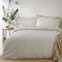 Hebden Double Reversible Duvet Set - Natural