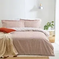 Hebden Double Reversible Duvet Set - Pecan