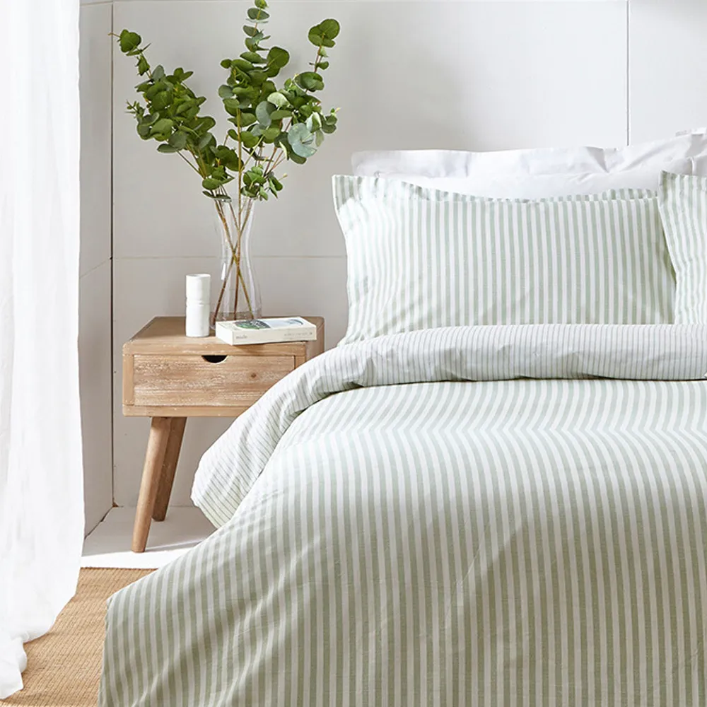 Hebden King Size Duvet Set - Multi, Eucalyptus