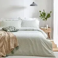 Hebden Super King Duvet Set - Multi, Eucalyptus