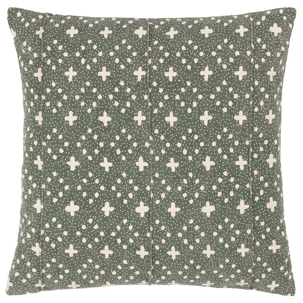 Helm Lichen Organic Woven Cushion - Multi, Cotton