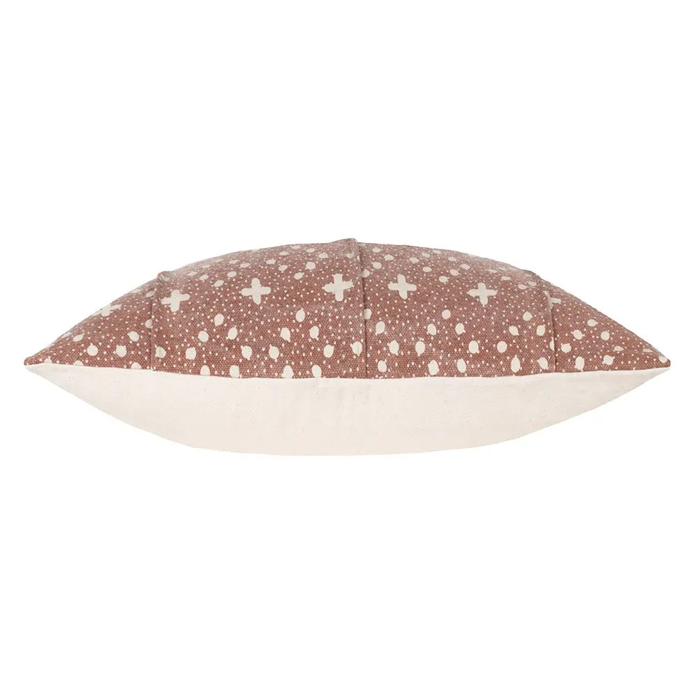 Helm Pecan Organic Woven Cushion - Multi, Cotton