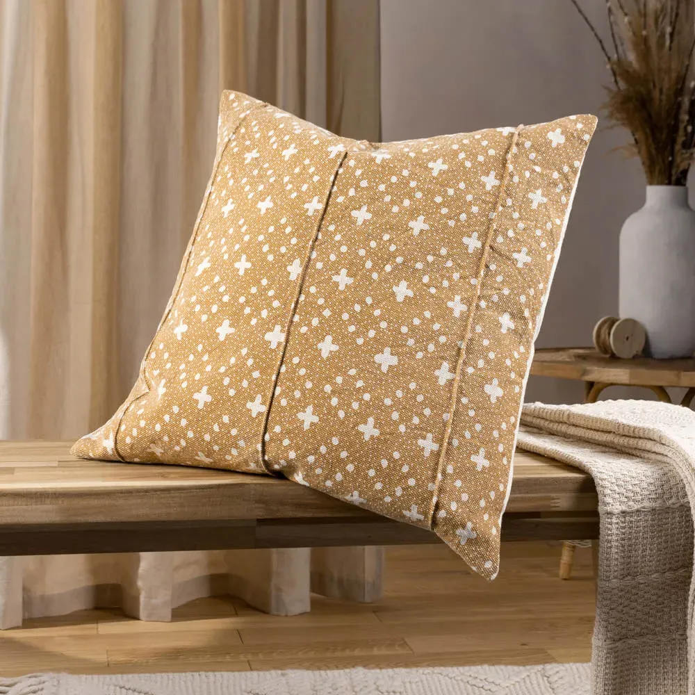 Helm Yolk Organic Woven Cushion - Multi, Cotton