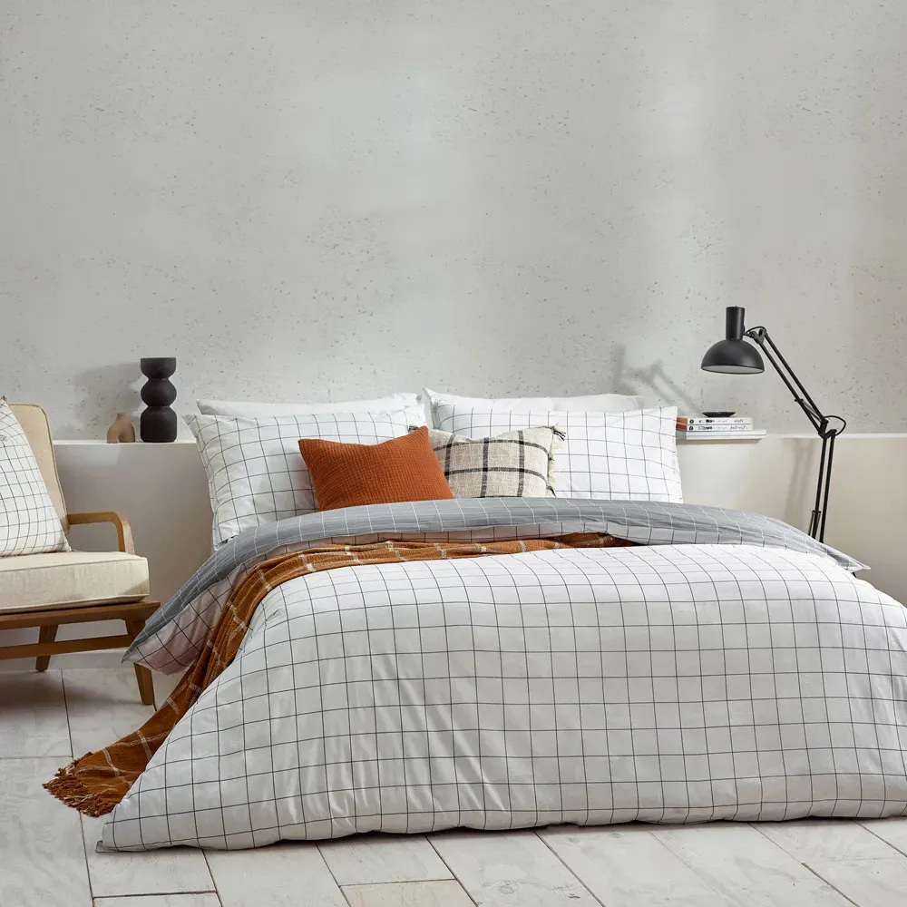 Howarth Double Duvet Set - Black, Cotton