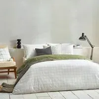 Howarth Double Duvet Set - Moss, Cotton