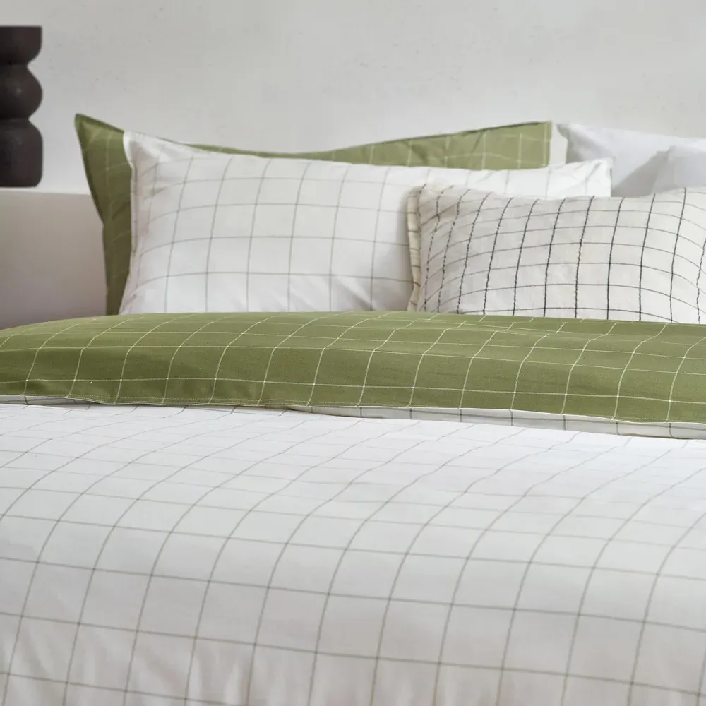 Howarth King Size Duvet Set - Moss, Cotton