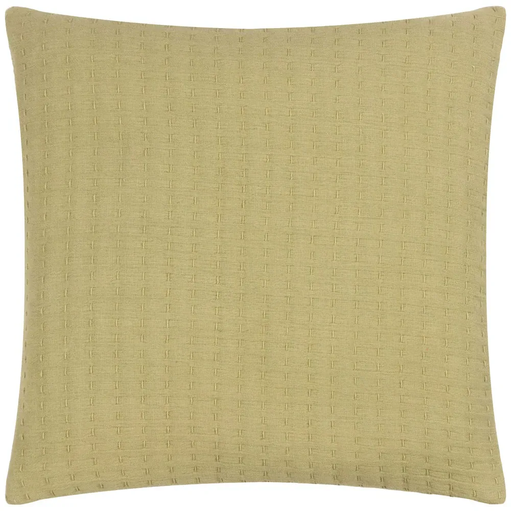 Hush Linear Cushion - Green, Cotton