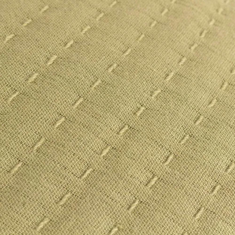 Hush Linear Cushion - Green, Cotton