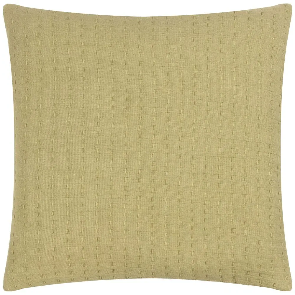Hush Linear Cushion - Green, Cotton