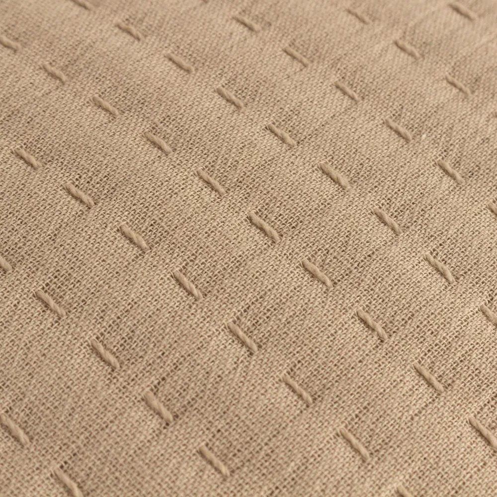 Hush Linear Cushion - Taupe, Cotton