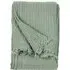 Lark Large Muslin Cotton Throw - Eucalyptus Green