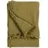 Lark Large Muslin Cotton Throw - Khaki Green