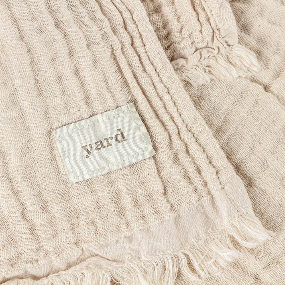 Lark Large Muslin Cotton Throw - Natural