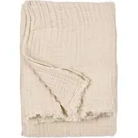 Lark Large Muslin Cotton Throw - Natural