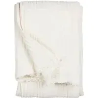 Lark Large Muslin Cotton Throw - White