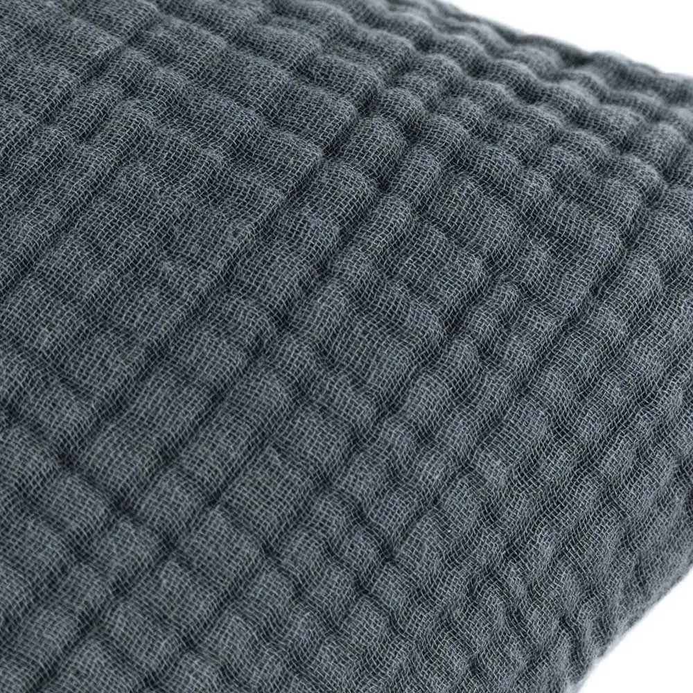 Lark Muslin Cotton Cushion - Dusk