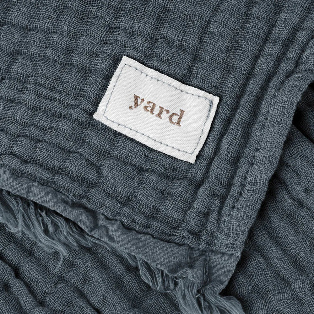 Lark Muslin Cotton Throw - Dusk