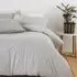 Linear Single Duvet Set - Grey