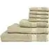 Loft Combed Cotton Towel Bundle with Bath Sheets Set of 7 - Oatmeal