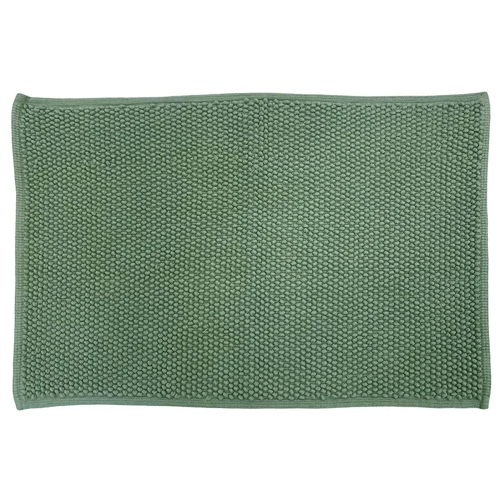 Loft Cotton Anti-Slip Bath Mat - Green image