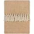 Lorne Waffle Fringed Throw - Honey, Cotton