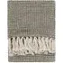 Lorne Waffle Fringed Throw - Lichen, Cotton