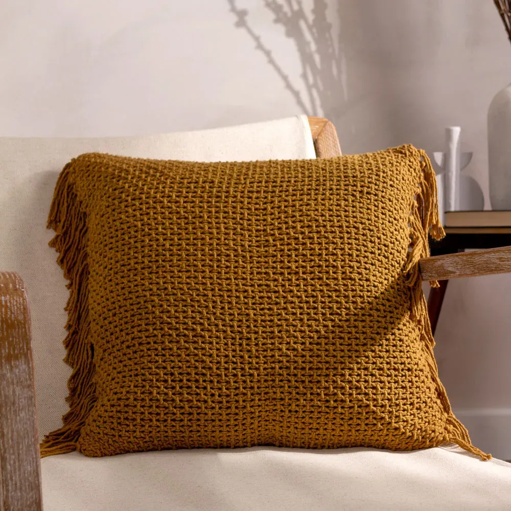 Nimble Knitted Cushion - Multi, Cotton