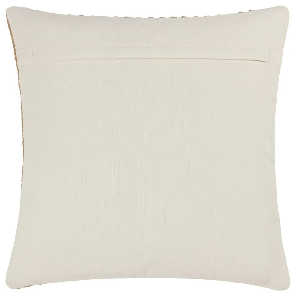 Organik Natural Stripe Woven Cushion - Cream, Jute