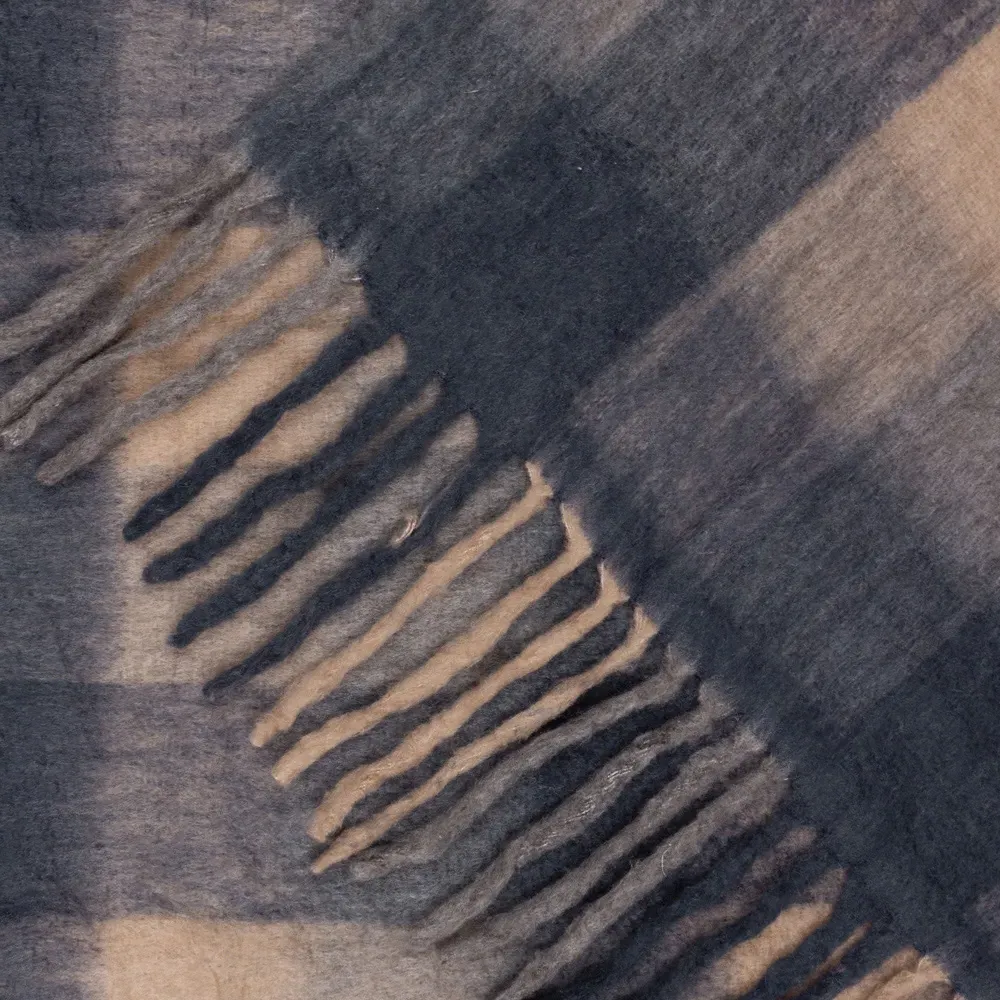 Rayston Throw - Flint Black, Wool Blend