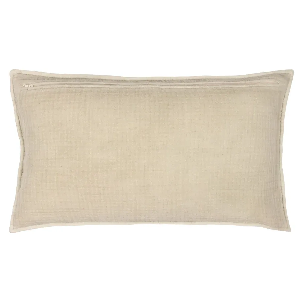 Ribble Acid Wash Cushion - Cream, Cotton