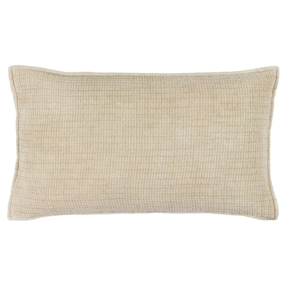 Ribble Acid Wash Cushion - Cream, Cotton image