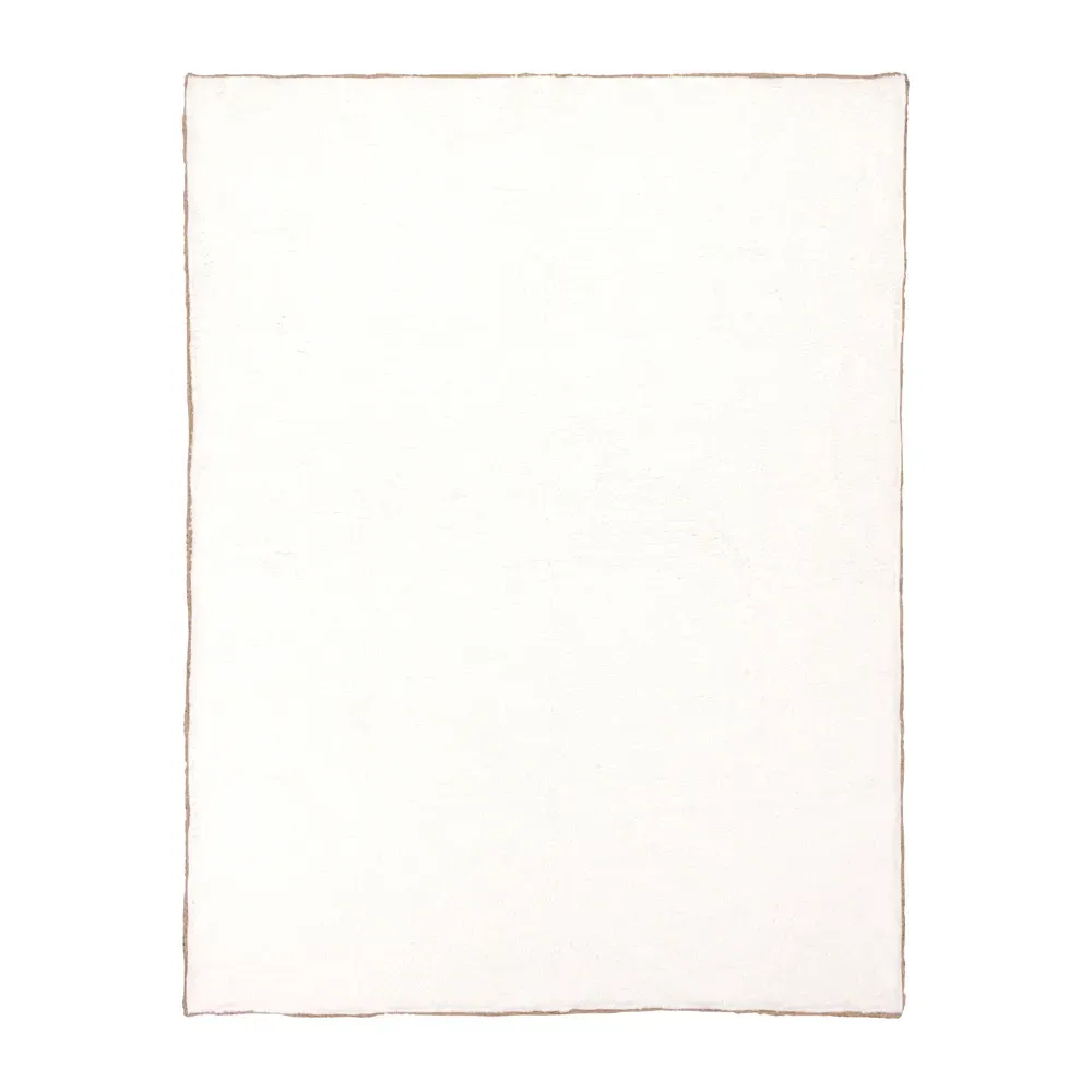 Ronan Sherpa Waffle Fleece Throw - Grey, Cotton