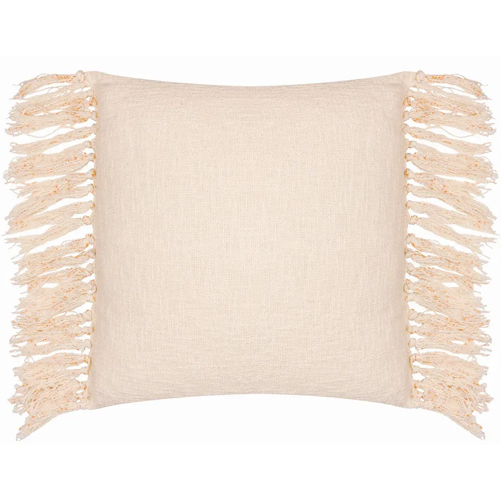 Saku Honey Blossom Fringed Cushion - Multi, Cotton