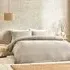 Single Boucle Fleece Duvet Set - Greige