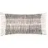 Sono Abstract Fringed Cushion - Black